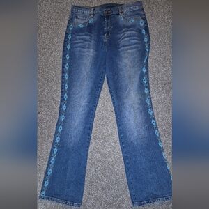 Beaded Southwestern Jeans Sz.10